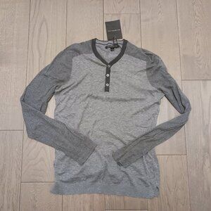 Nwt John varvatos henley knit shirt size s 298$